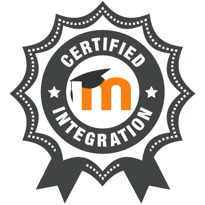 Certified integration badge featuring a graduation cap and orange "m" logo.