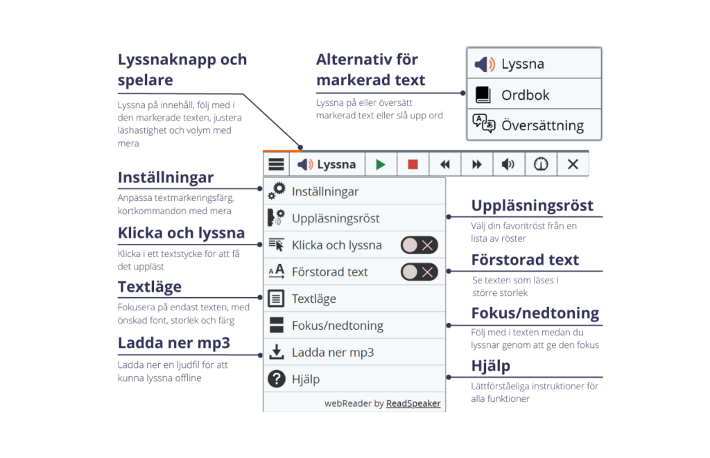 Grundläggande teknologier för bedömningar inom skola och utbildning: Text-till-tal (TTS).