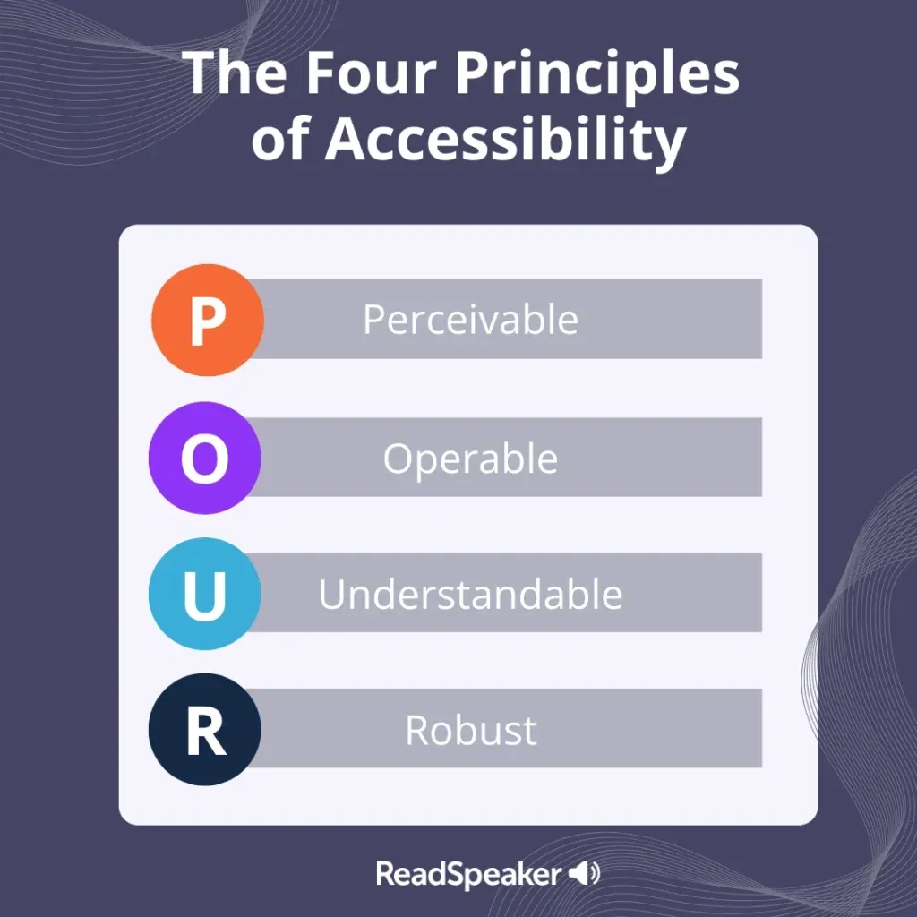 POUR principles for digital accessibility in the European accessibility act (EAA)