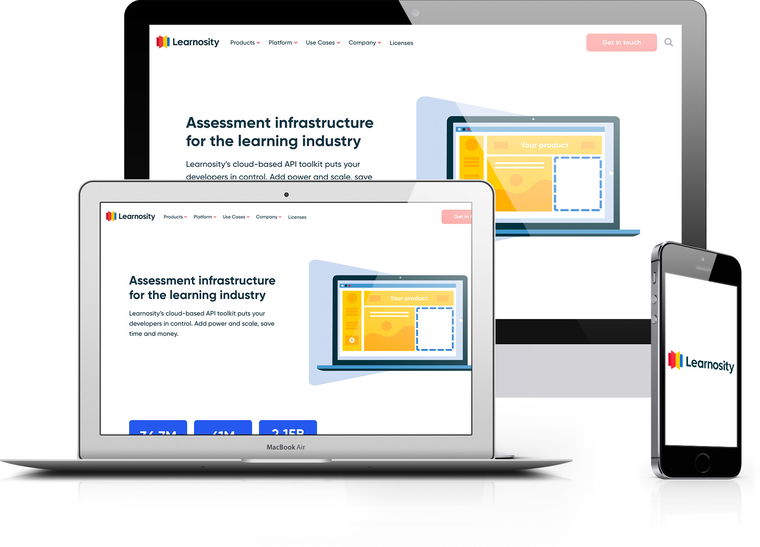 Computer screen and smartphone that show text to speech in Learnosity.