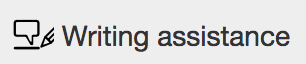Writing assistance tool - TextAid